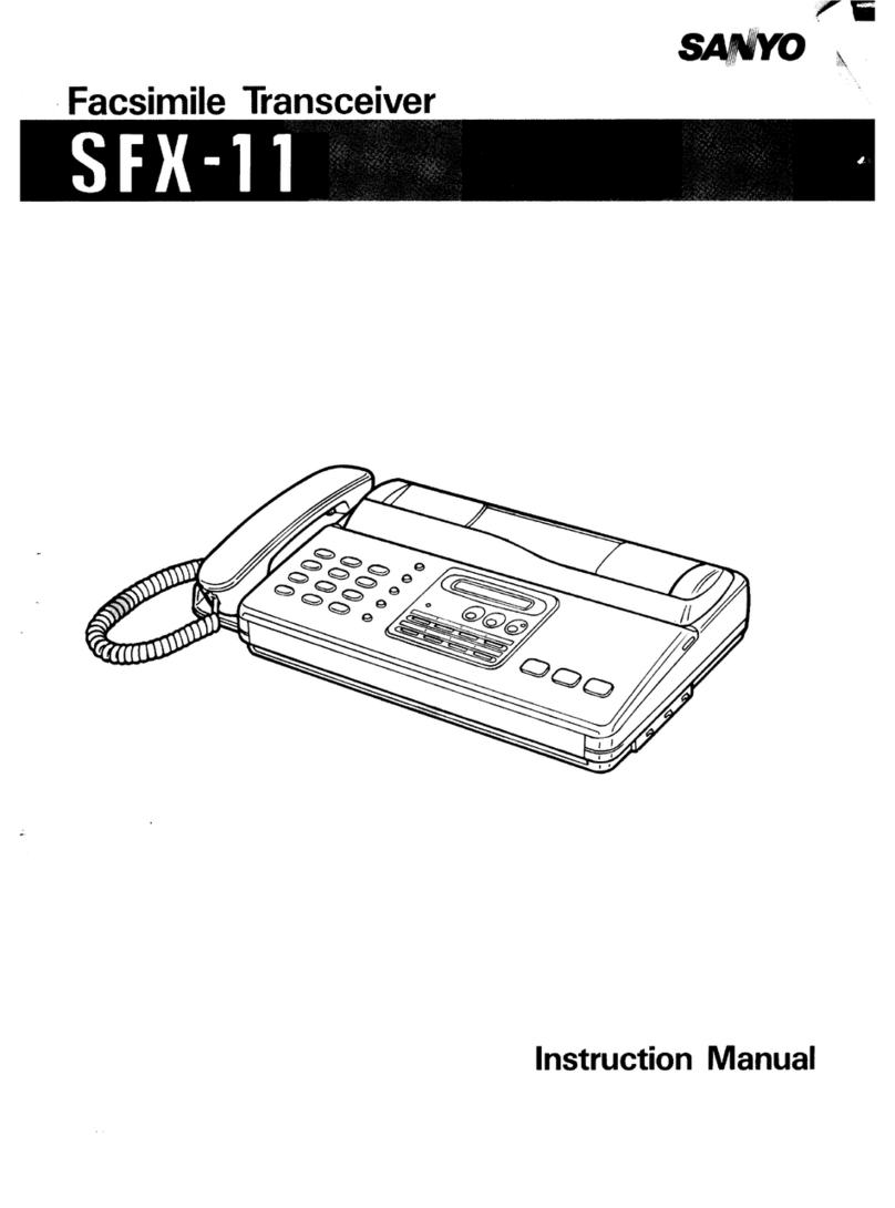 Sanyo SFX-11 Manuel utilisateur
