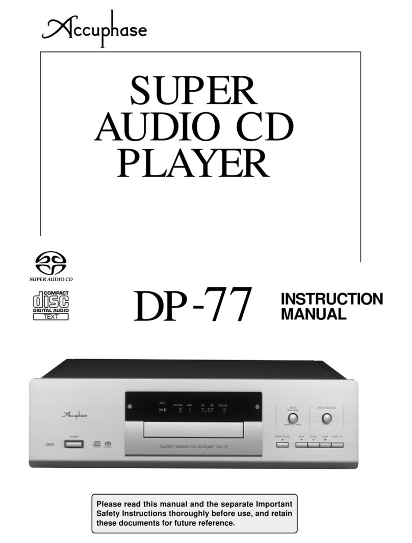 Accuphase DP-77 Manuel utilisateur