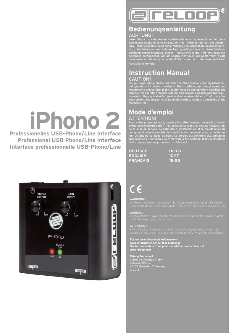 Reloop iPhono 2 Manuel utilisateur