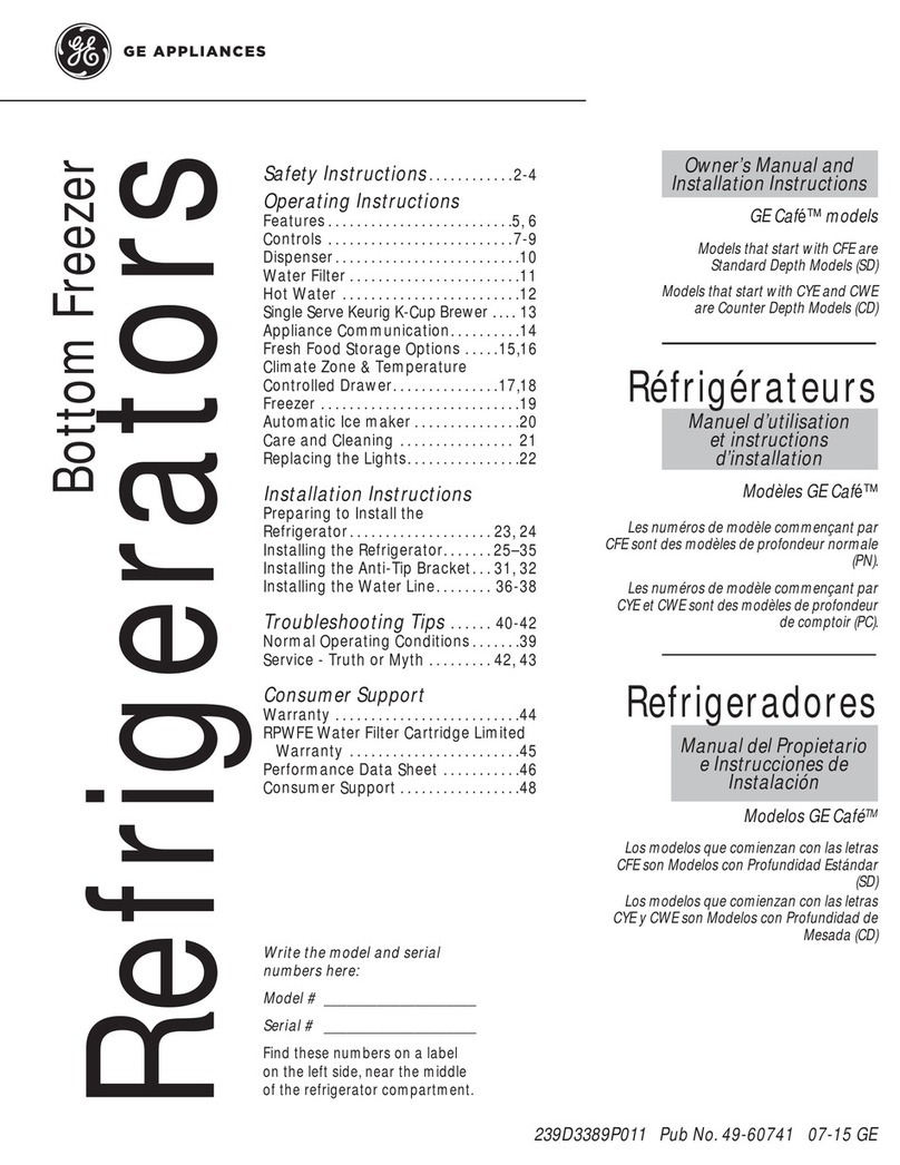 GE cafe Mode d'emploi