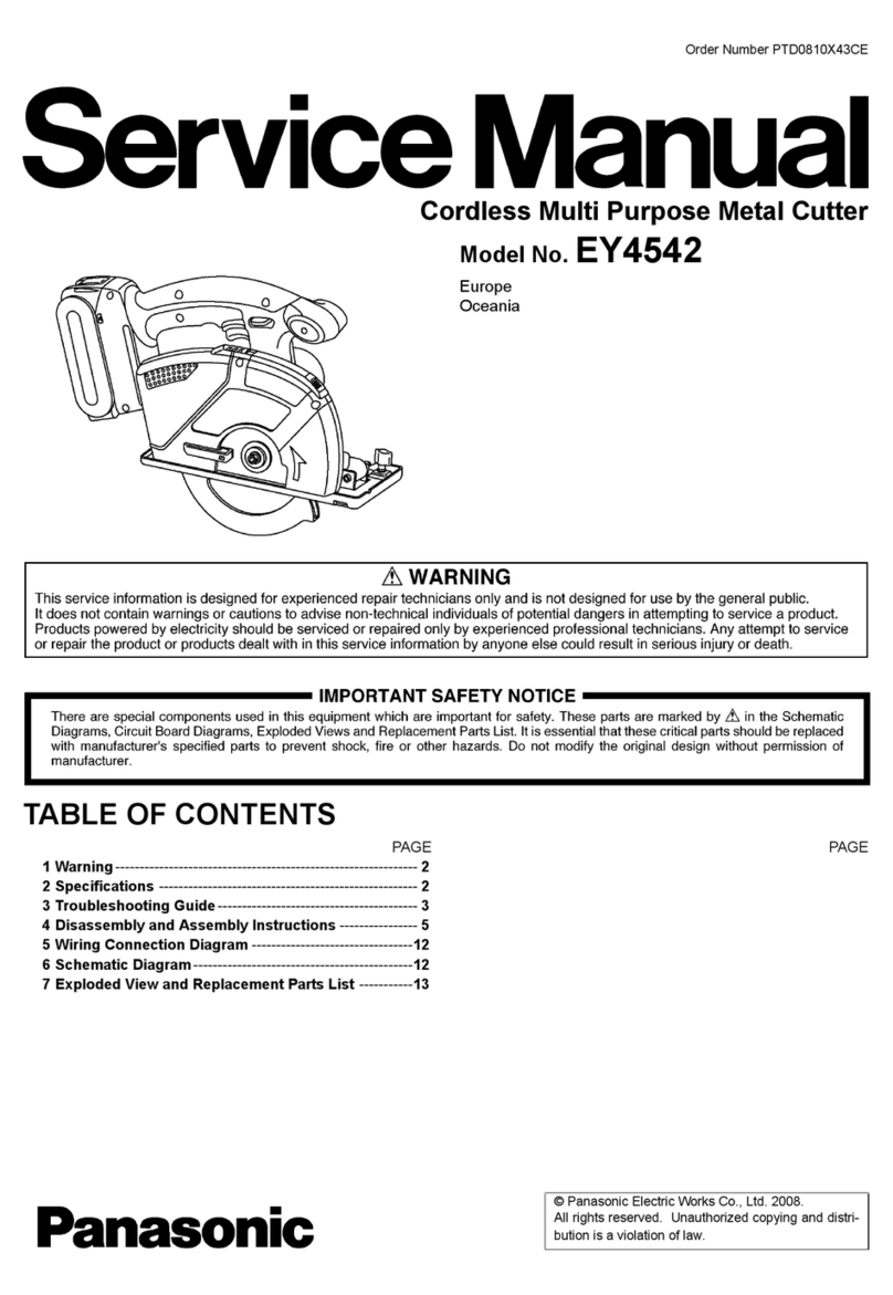Panasonic EY4542 - CIRCULAR SAW 14.4V Manuel utilisateur