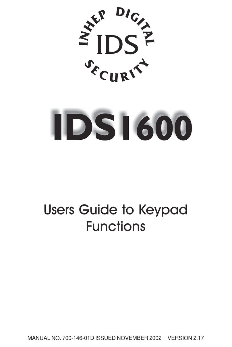 IDS IDS1600 Manuel utilisateur