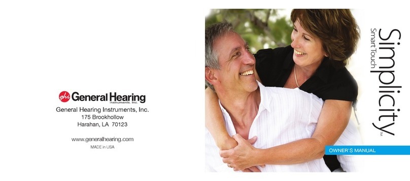 General Hearing Simplicity SmartTouch Manuel utilisateur