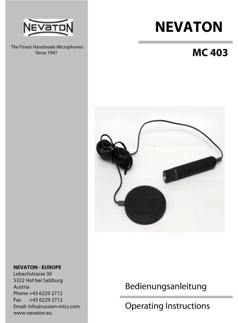 NEVATON MC 403 Manuel utilisateur