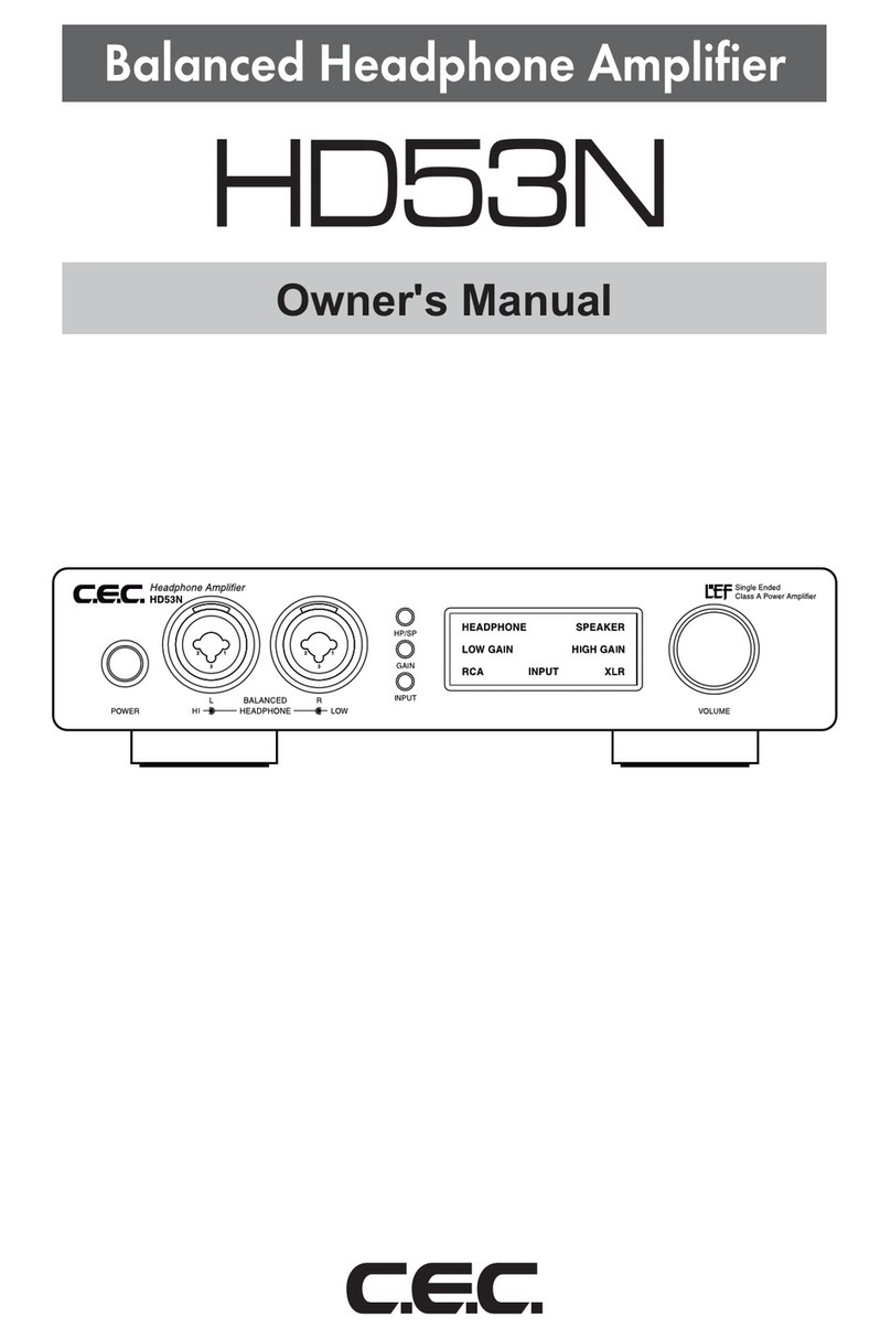C.E.C. HD53N Manuel utilisateur