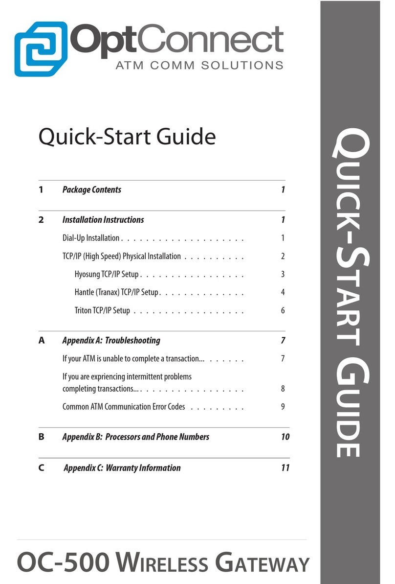 OptConnect OC-500 Manuel utilisateur OptConnect OC-500 Manuel utilisateur