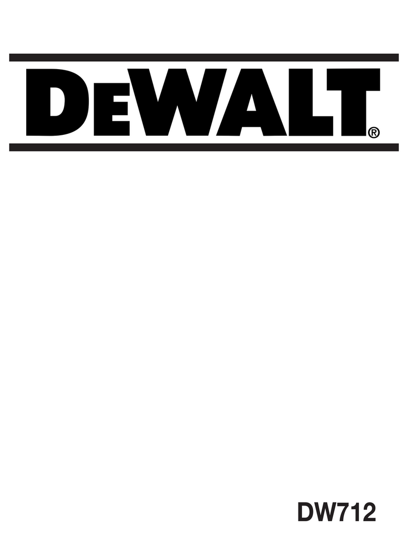 DeWalt DW712 Manuel utilisateur
