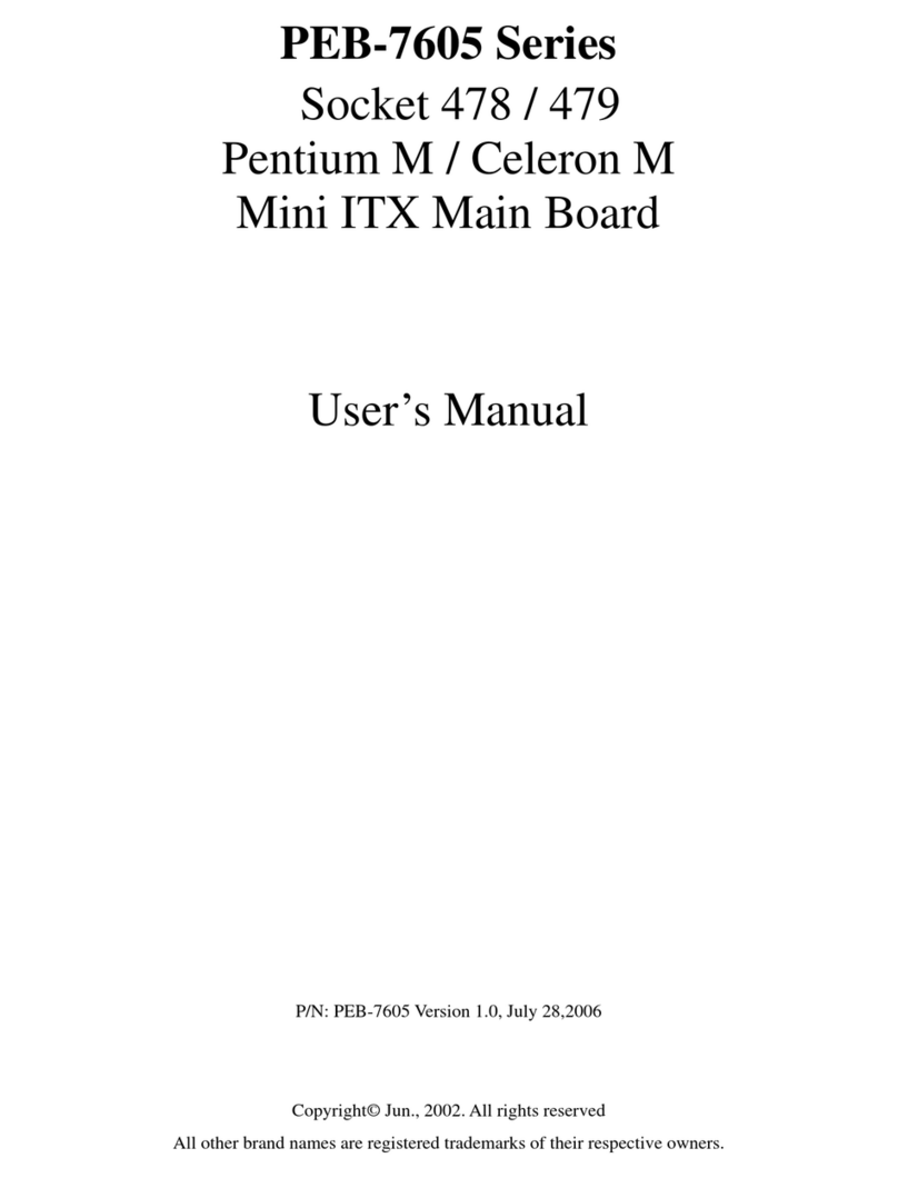 Iembeddedpc PEB-7605 Series Manuel utilisateur