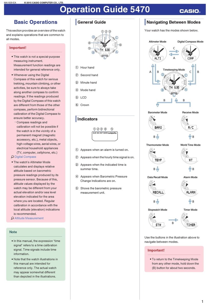 Casio 5470 Manuel utilisateur