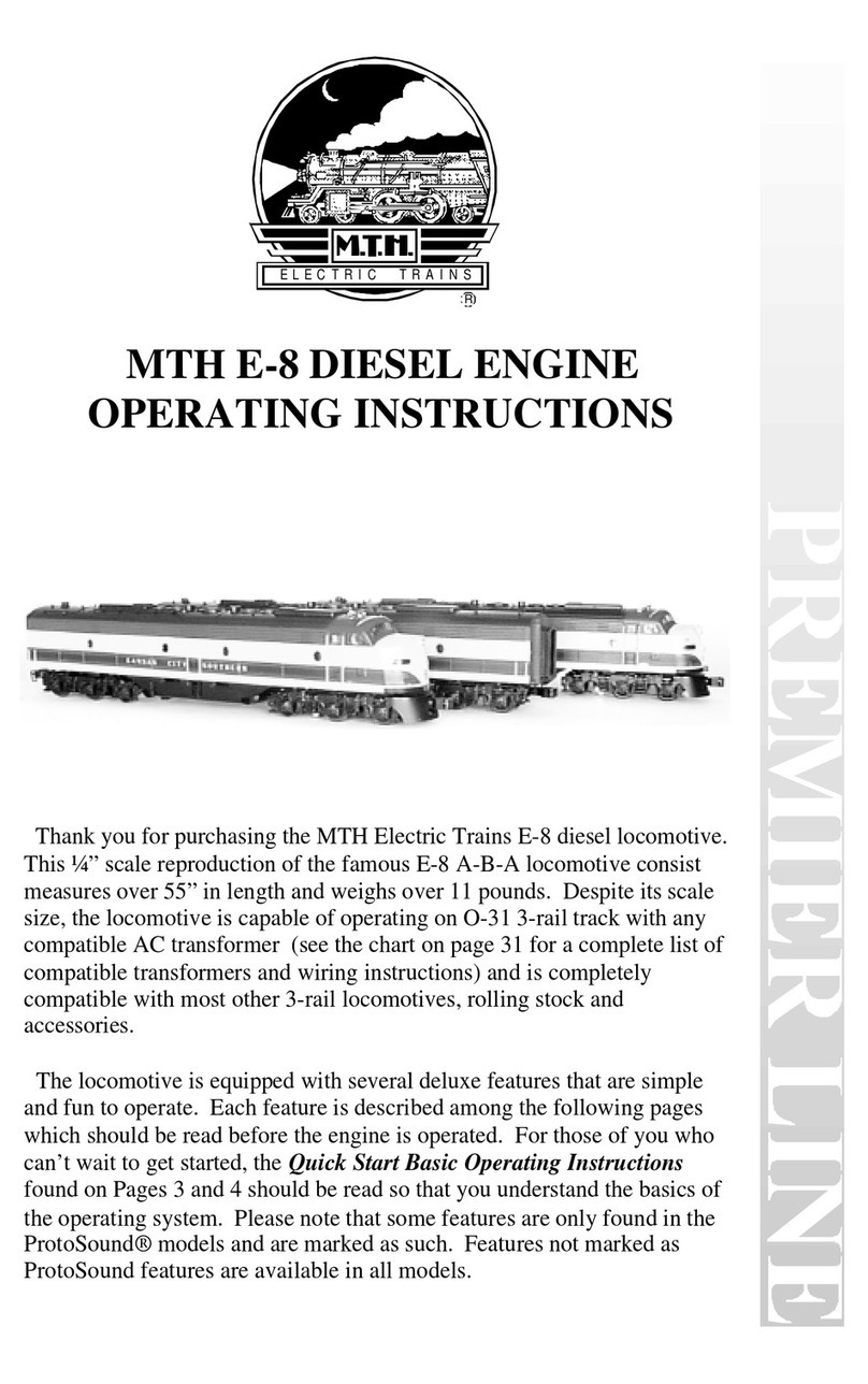 M.T.H. E-8 DIESEL ENGINE Manuel utilisateur