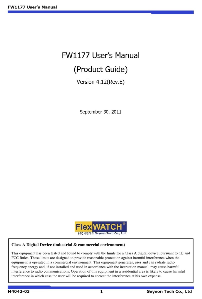 Flexwatch FW1177 Manuel utilisateur