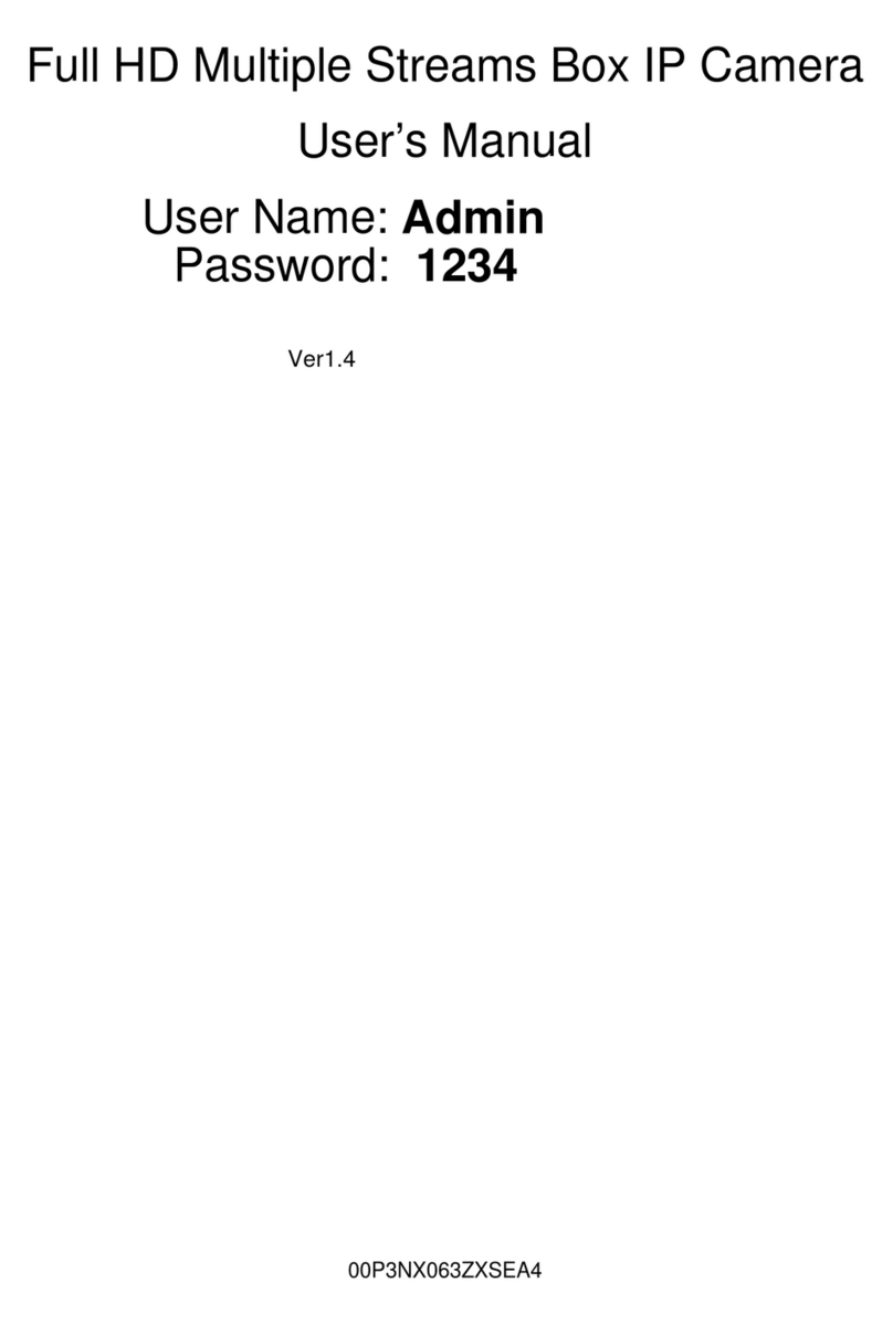 Videosec SNC-3302 Manuel utilisateur Videosec SNC-3302 Manuel utilisateur
