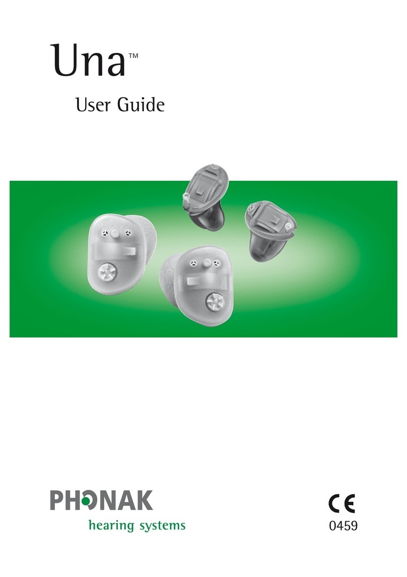 Phonak Una Manuel utilisateur