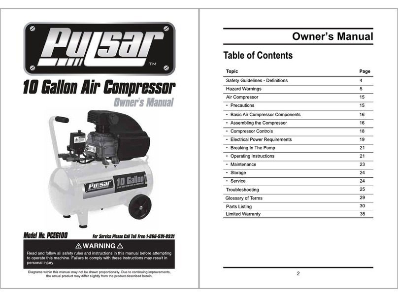 Pulsar PCE6100 Manuel utilisateur