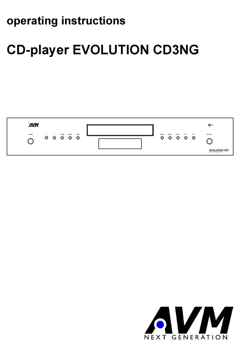 AVM Evolution CD3NG Manuel utilisateur