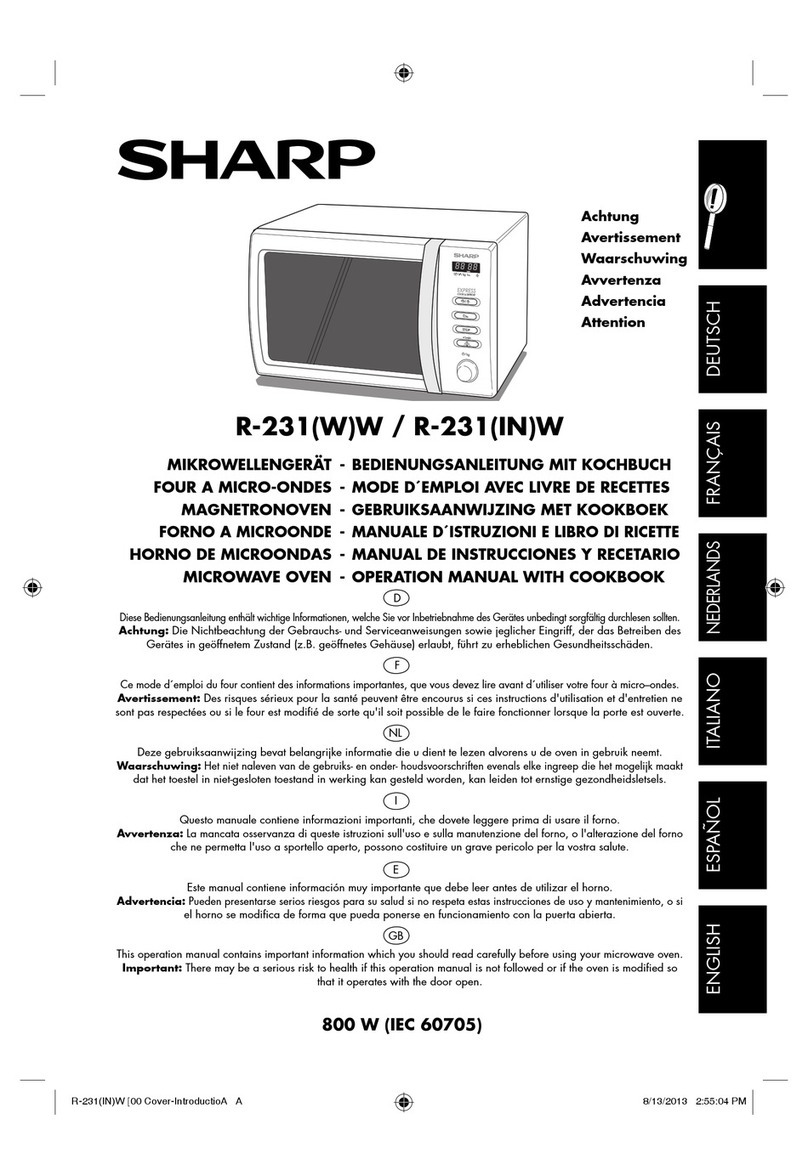 Sharp R-231(W)W Mode d’emploi