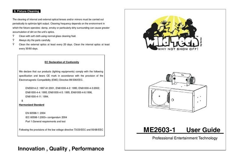 Wild tech ME2603-1 Manuel utilisateur Wild tech ME2603-1 Manuel utilisateur