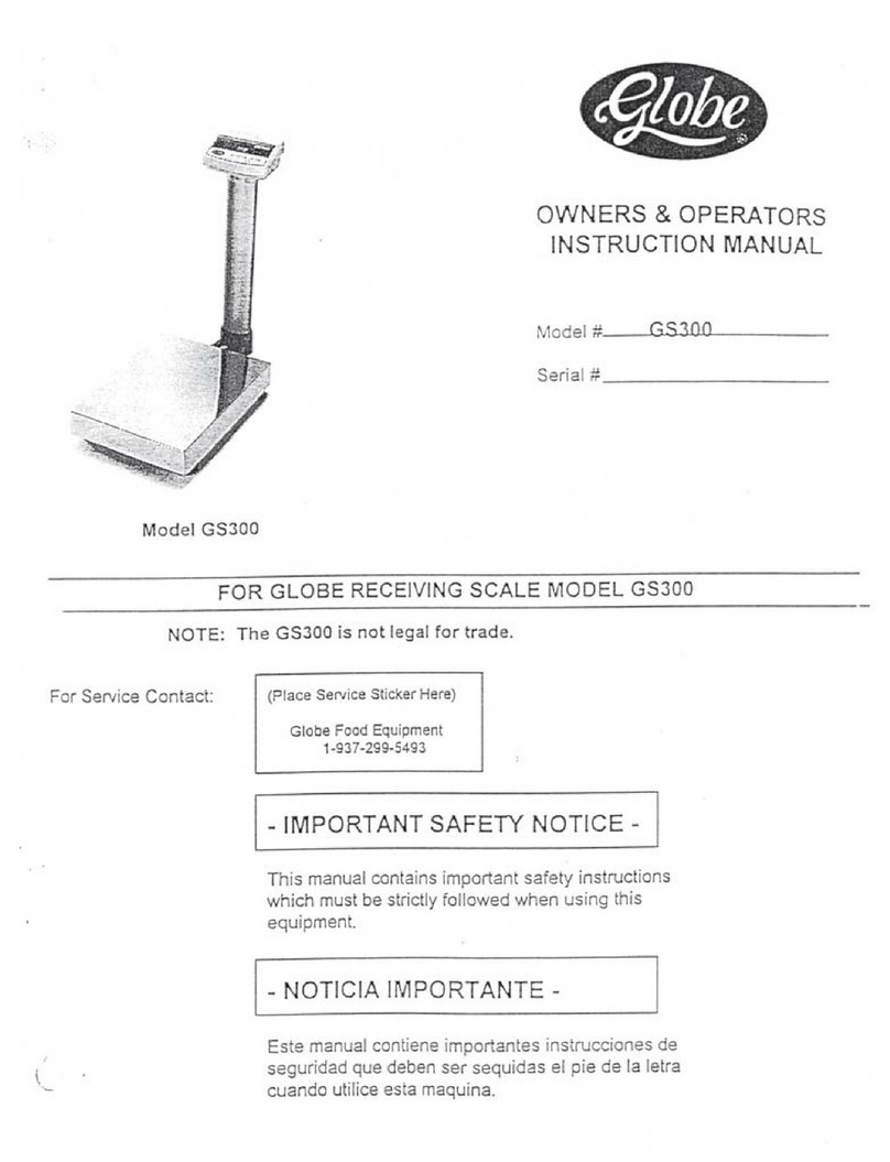 Globe GS300 Caractéristiques techniques
