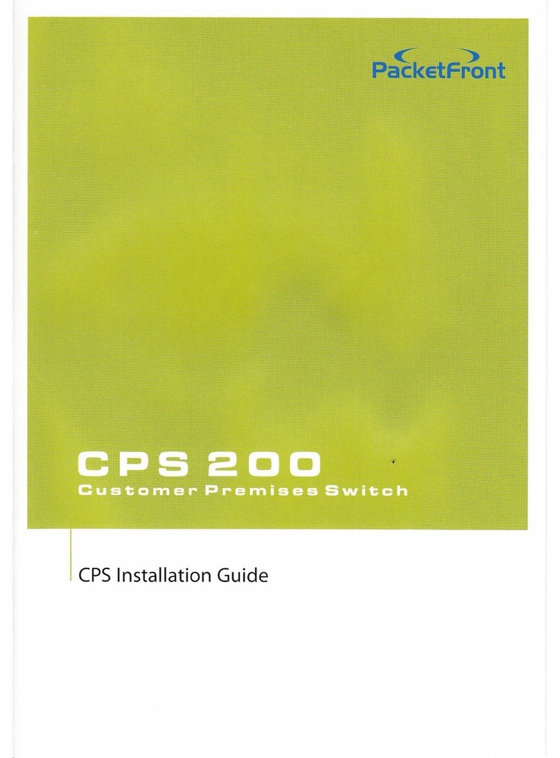 PacketFront CPS 200 Manuel utilisateur