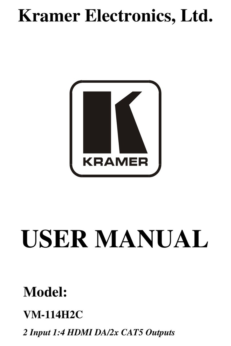 Kramer VM-114H2C Manuel utilisateur