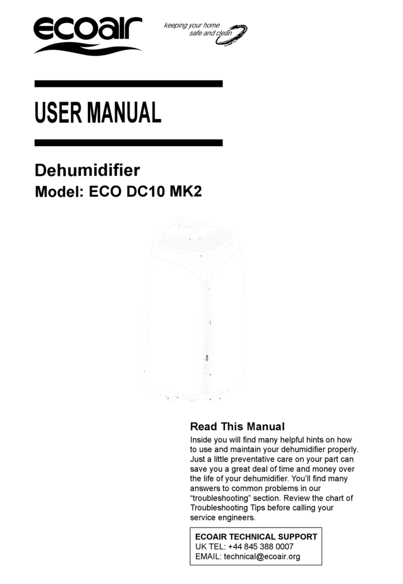 Ecoair ECO DC10 MK2 Manuel utilisateur