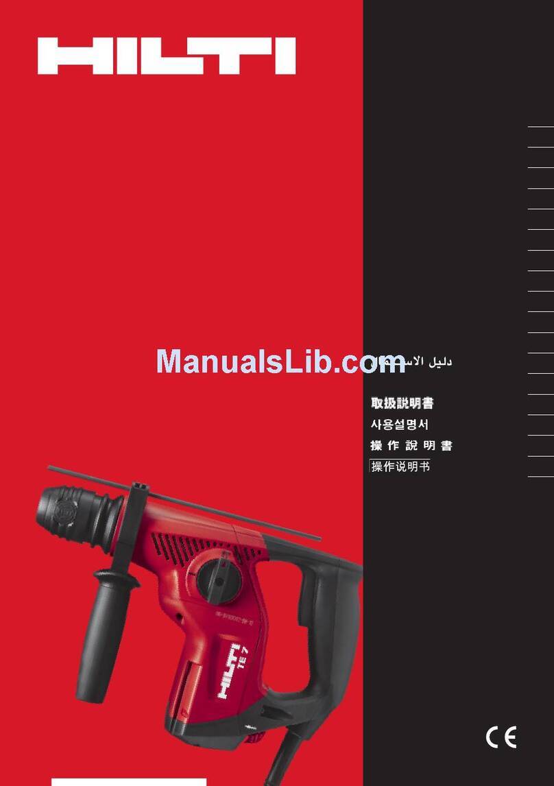 Hilti TE 7 Manuel utilisateur
