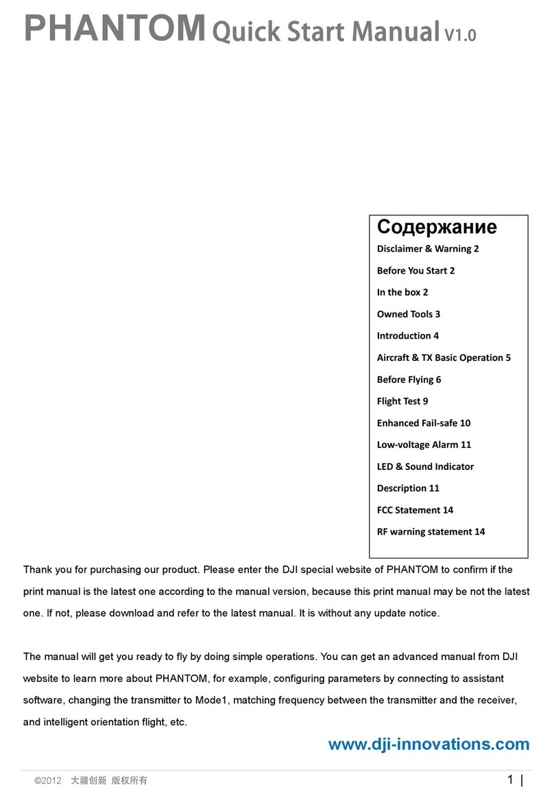 dji PHANTOM Manuel d'instructions