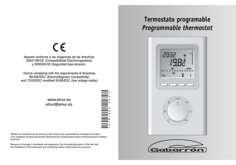 Gabarron CTP10 Manuel utilisateur Gabarron CTP10 Manuel utilisateur