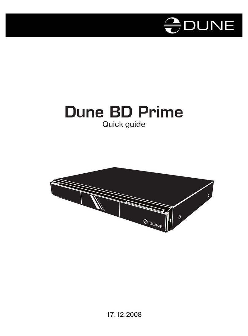 DUNE BD Prime Manuel utilisateur