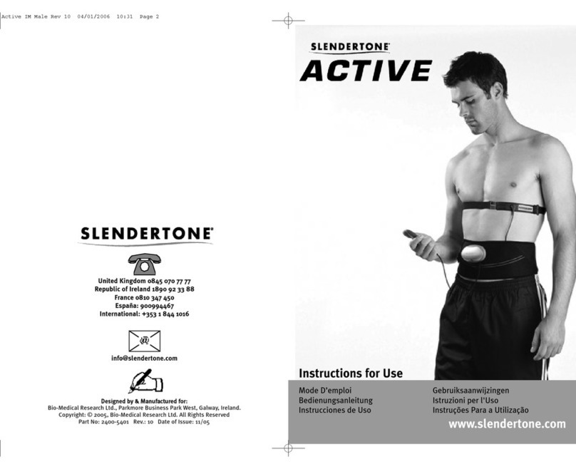 Slendertone ACTIVE Manuel utilisateur