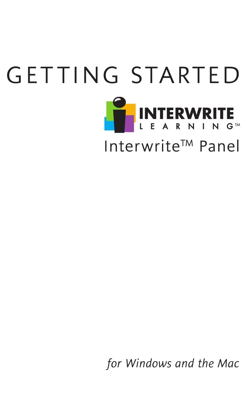 Interwrite Learning Interwrite Board Manuel utilisateur