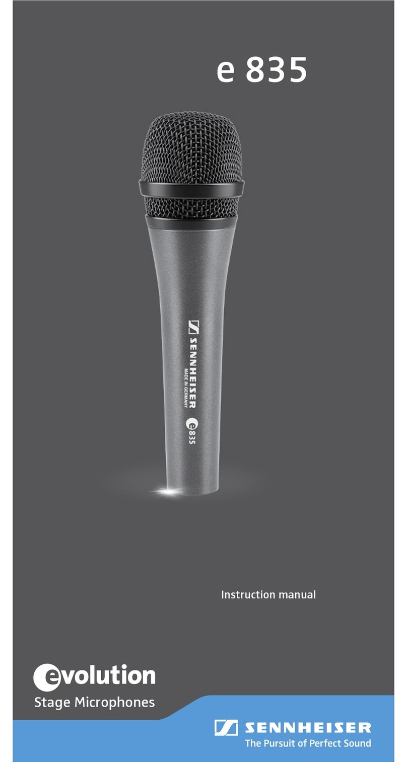 Sennheiser Evolution E 835 Manuel utilisateur