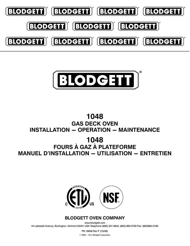 Blodgett 1048 Manuel du propriétaire