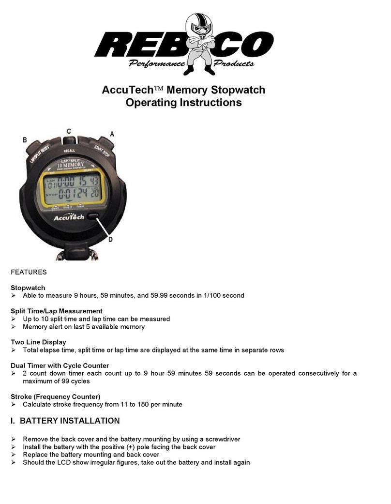 Rebco AccuTech Manuel utilisateur