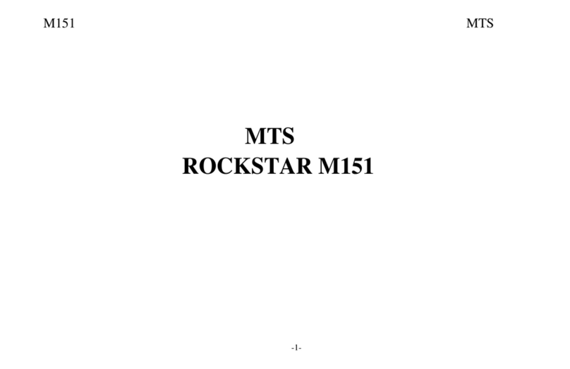 MTS Systems ROCKSTAR M151 Manuel utilisateur