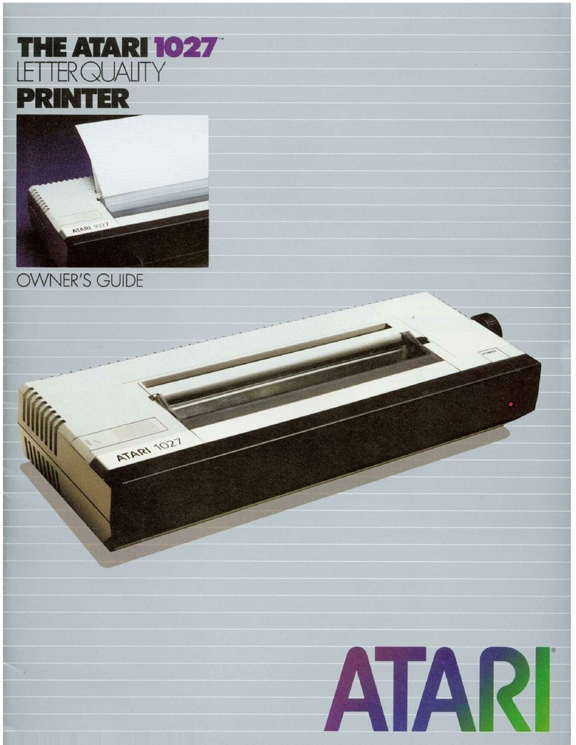 Atari 1027 Manuel utilisateur Atari 1027 Manuel utilisateur