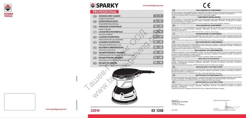 Sparky Group EX 125E Manuel utilisateur
