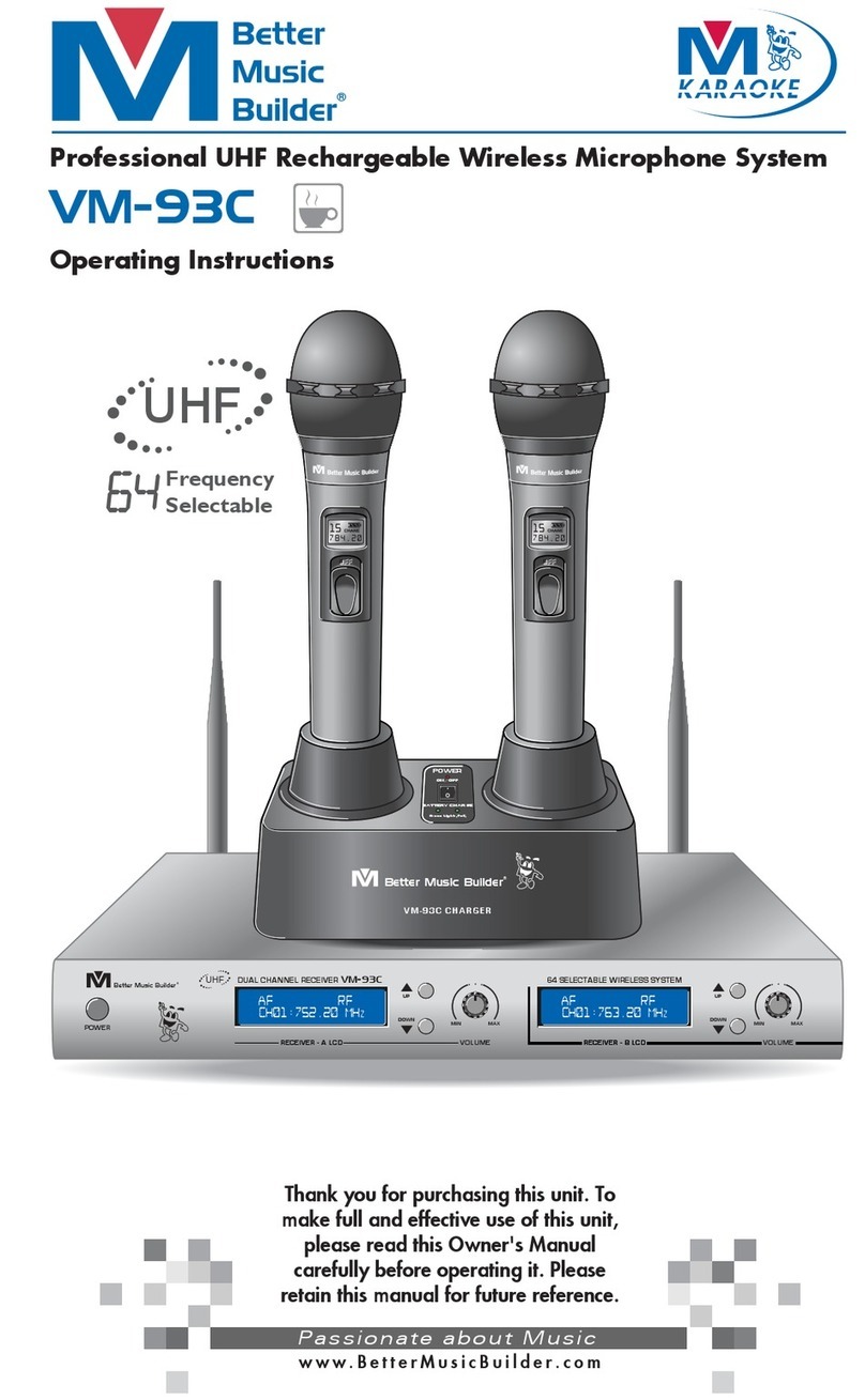 Better Music Builder VM-93C Manuel utilisateur