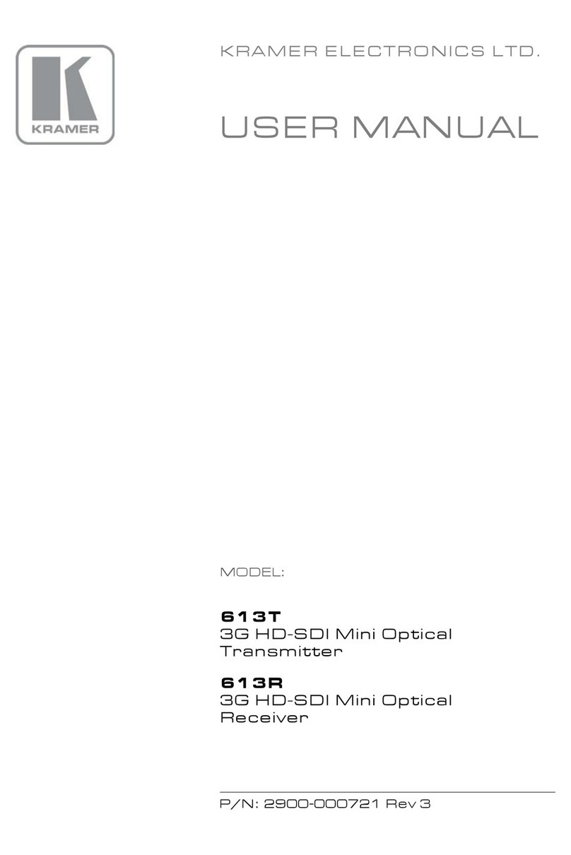 Kramer 613T Manuel utilisateur