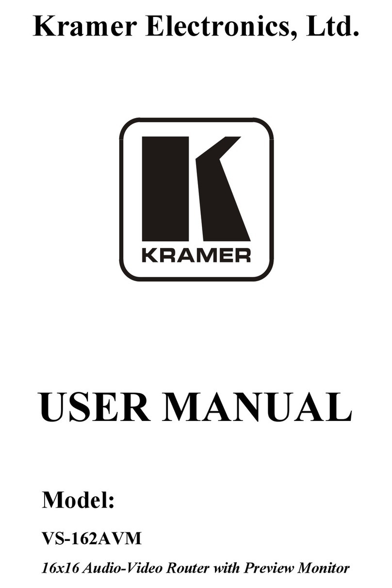 Kramer VS-162AVM Manuel utilisateur Kramer VS-162AVM Manuel utilisateur