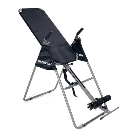 Stamina Gravity Inversion Table Manuel utilisateur