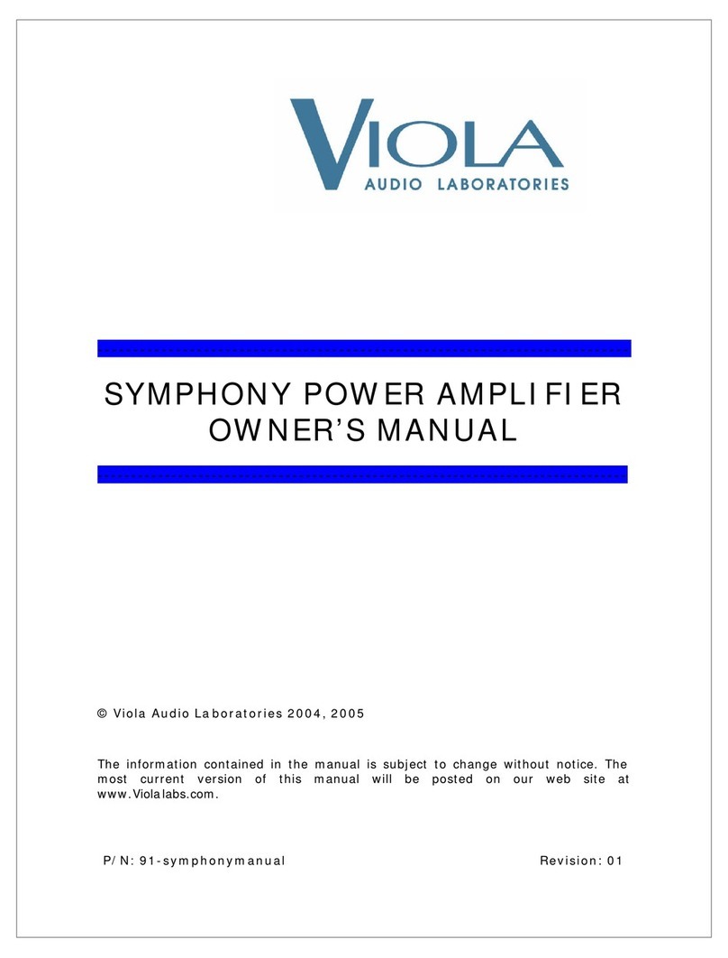 Viola Systems Symphony Manuel utilisateur