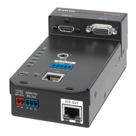 Extron electronics XTP T FB 202 Manuel utilisateur Extron electronics XTP T FB 202 Manuel utilisateur