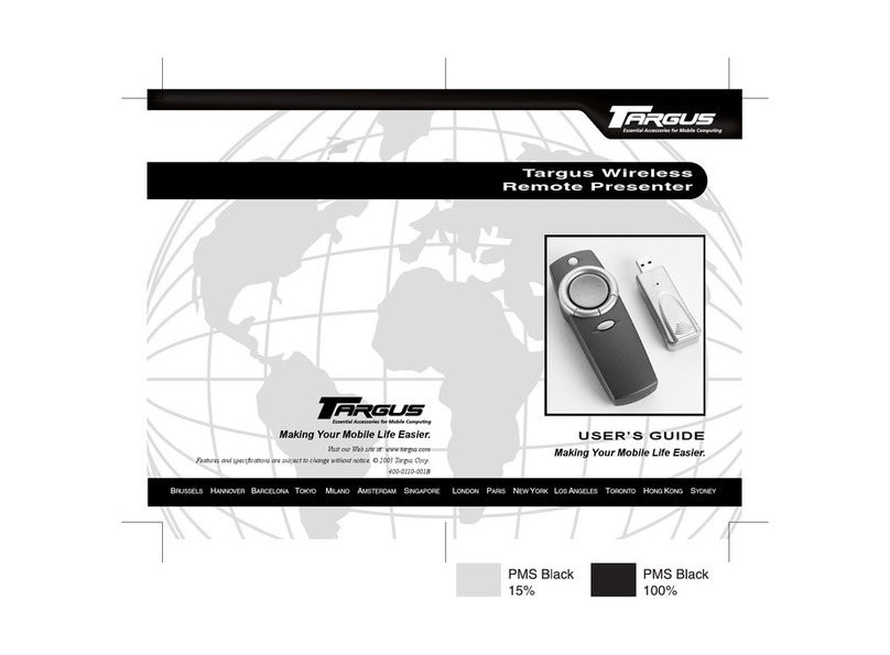 Targus wireless multimedia presenter Manuel utilisateur
