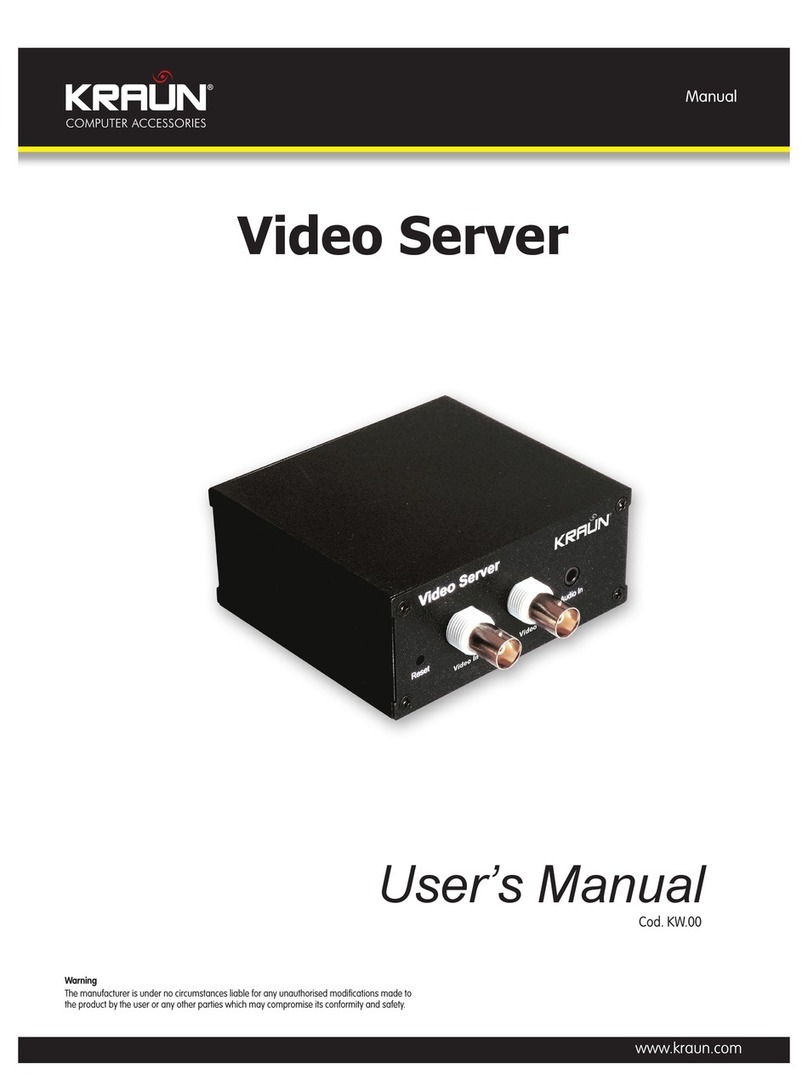 Kraun Video Server Manuel utilisateur Kraun Video Server Manuel utilisateur