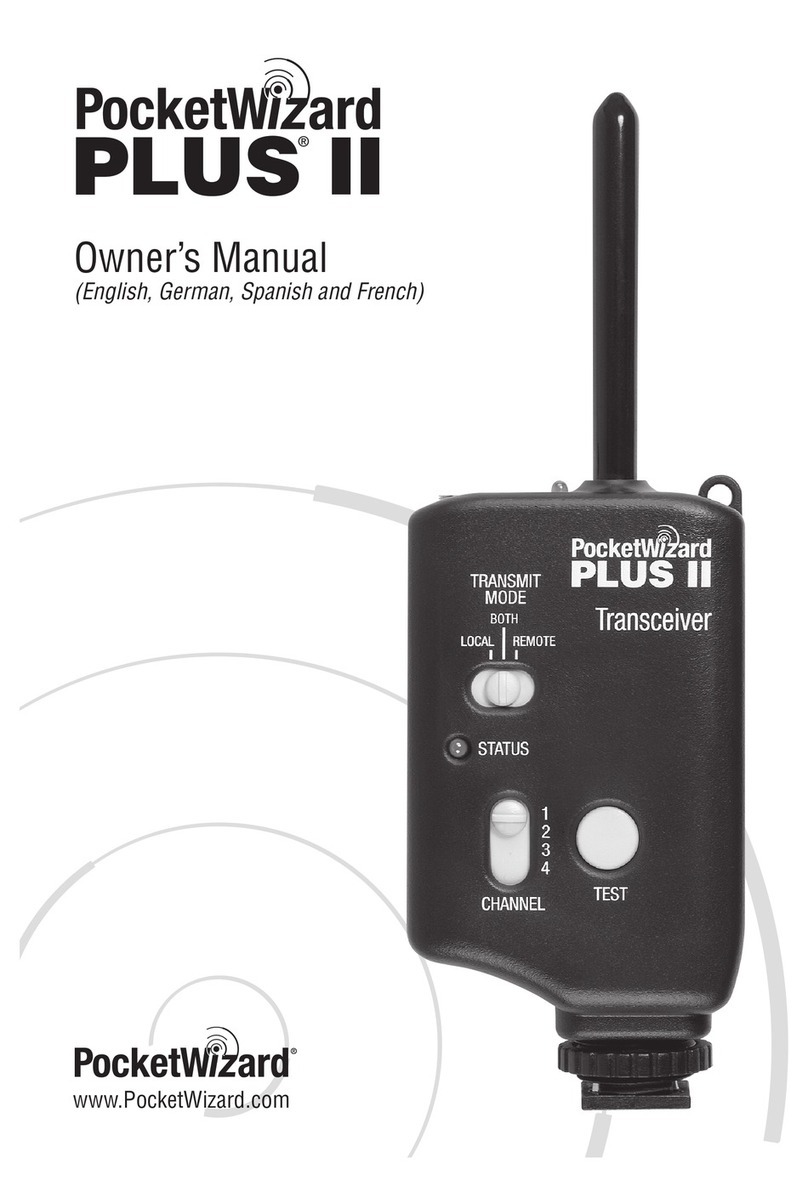 Pocket Wizard Plus II Manuel utilisateur Pocket Wizard Plus II Manuel utilisateur