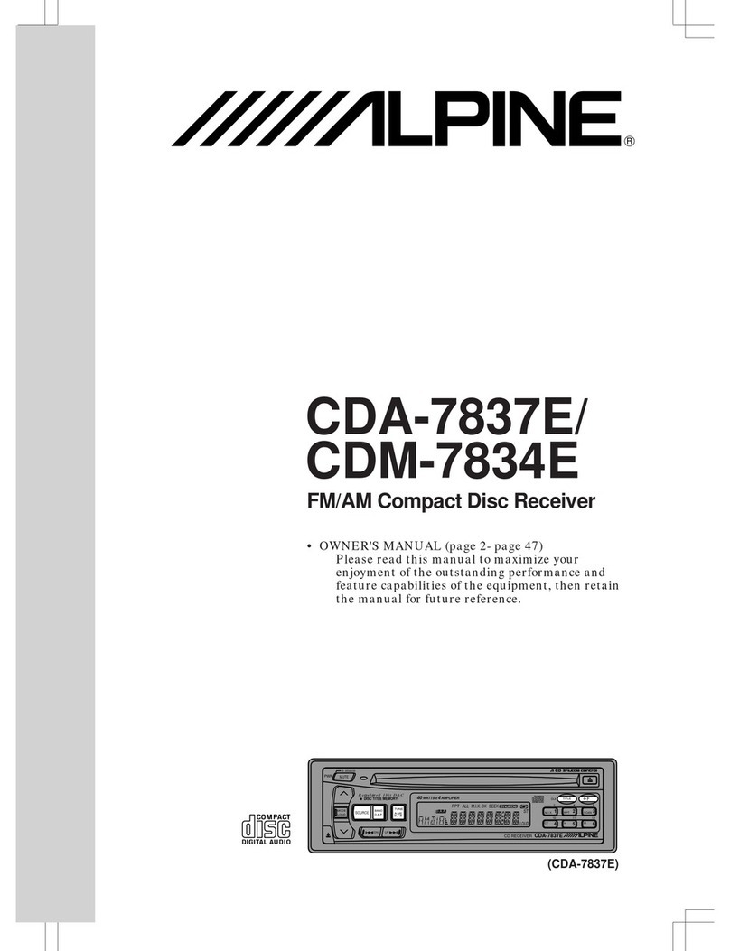 Alpine CDM-7837E Manuel utilisateur