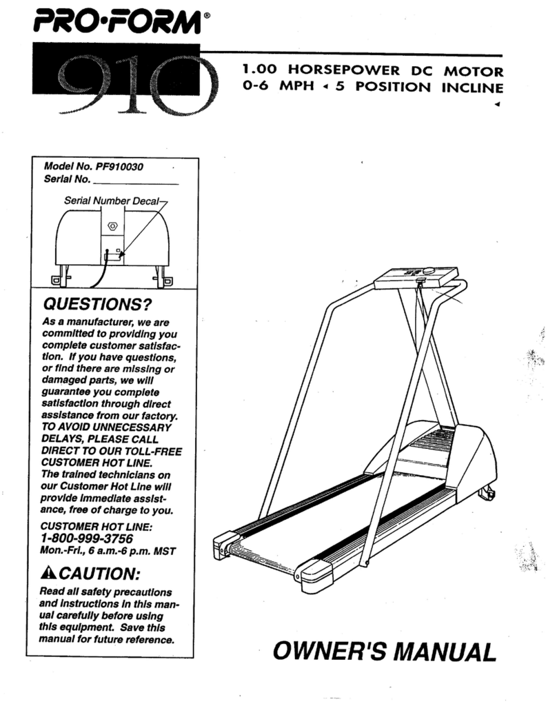 Pro-Form 910 Manuel utilisateur