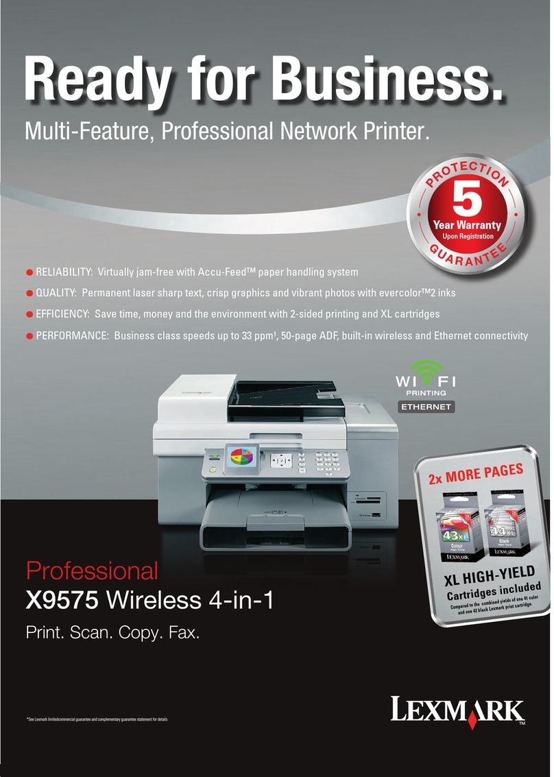 Lexmark X9575 Manuel utilisateur