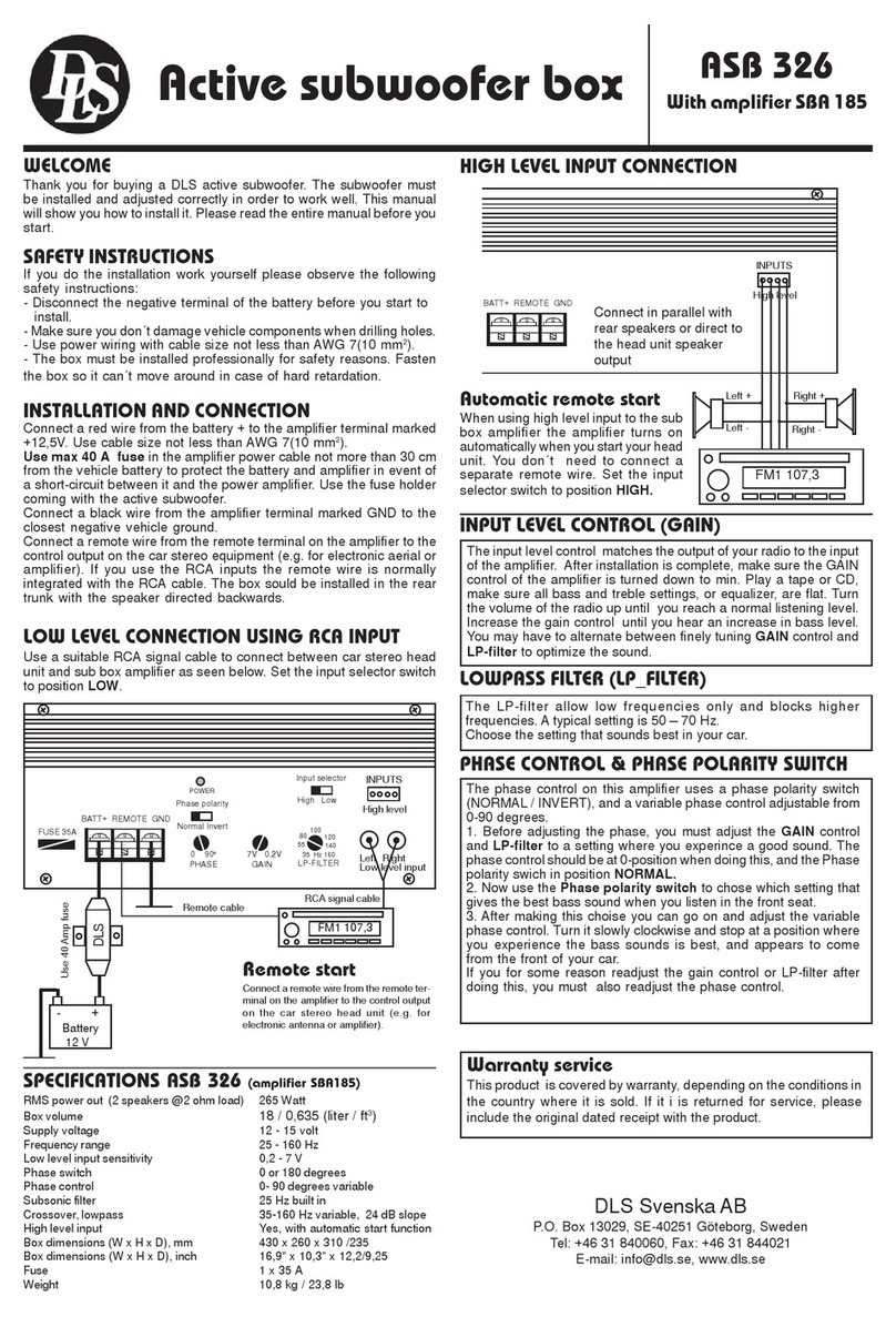 DLS ASB 326 Manuel utilisateur